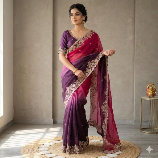 Vastrangan party wear saree surat wholesale
